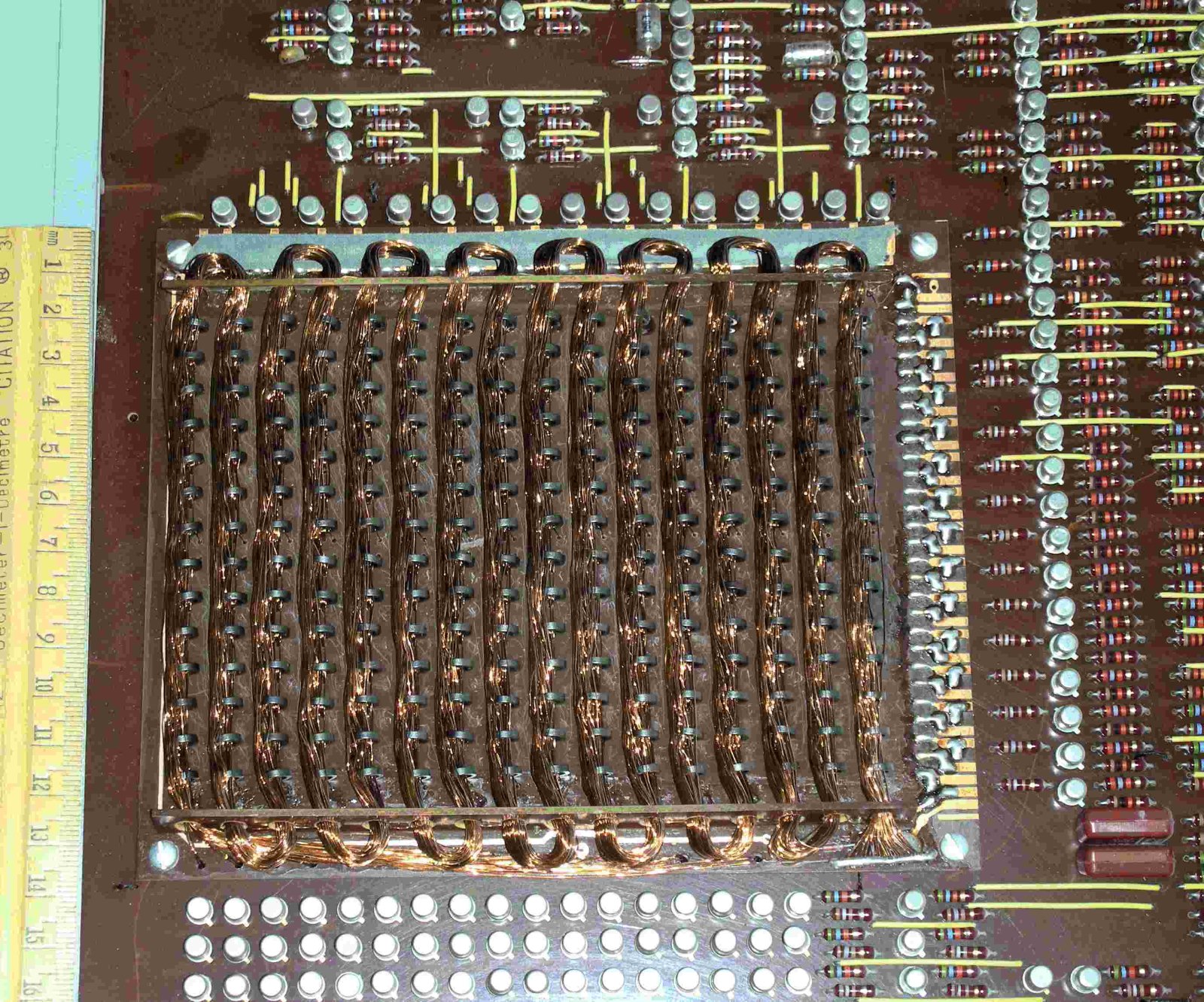 cores: 16 x 14 bit registers on a CPU
